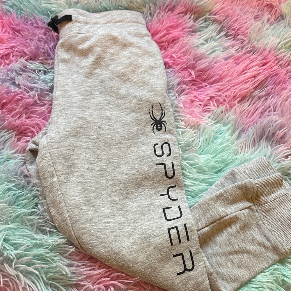 Spyder Light Gray Kids Sweatpants size XS 5/6